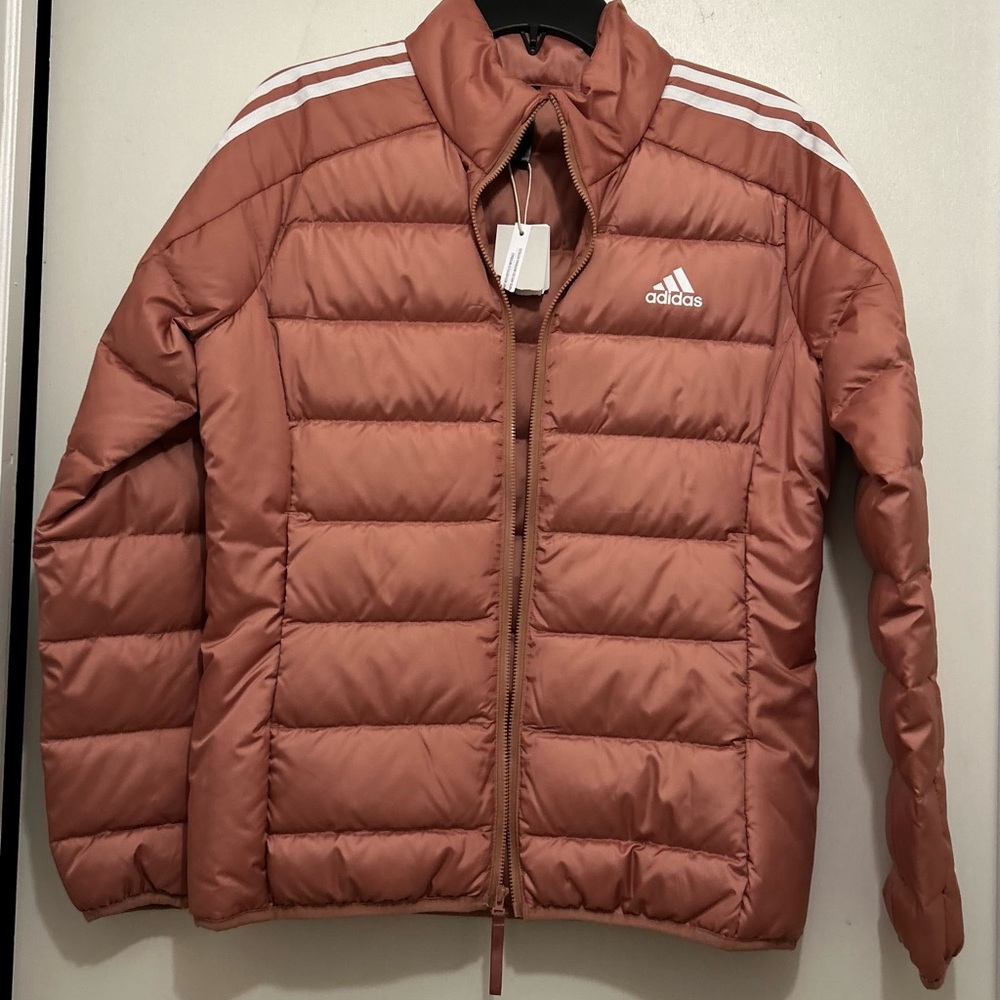 NWT Women’s Adidas Coral Puffer Jacket - Picture 1 of 6